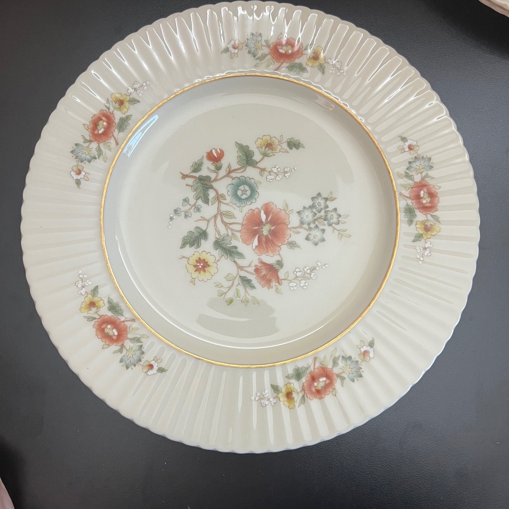 Lenox Temple‎ Blossom Dinner Plate Gold Trim Floral China Replacement 11"